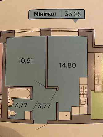 Продам квартиру! ЖК Рідний-2! Будинок введений в експлуатацію! Гатне! Гатное