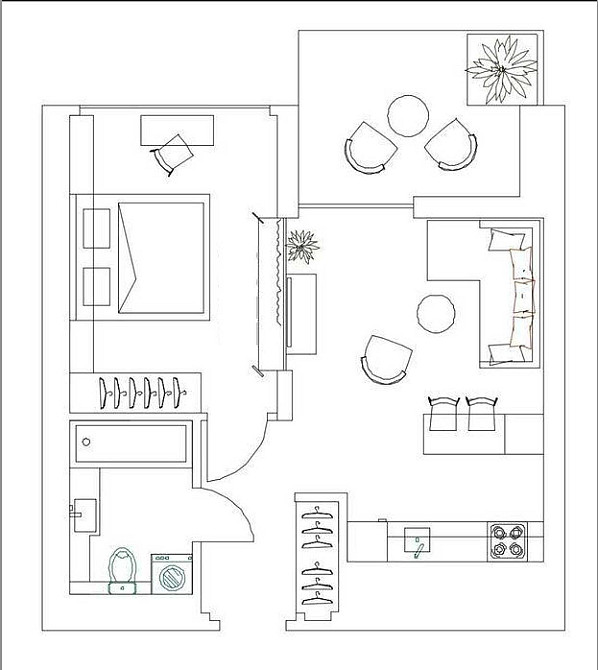 1к сучасна квартира. КАН. Unit home. Закритий ЖК. Шевченківський центр Киев - изображение 5