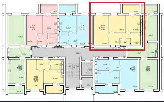 Продам 2-комн квартиру 57м2 в Новострое ЖК ПОБЕДЫ 2 MV Харьков