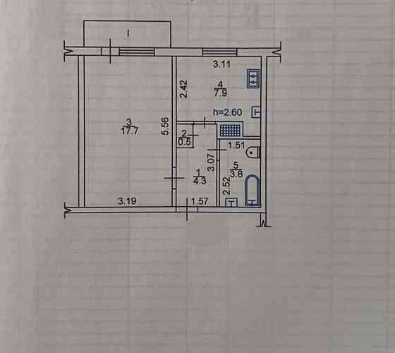 Продам 1 кімн. квартиру на Власівці. 4/5 пан будинку. 10000 Власівка