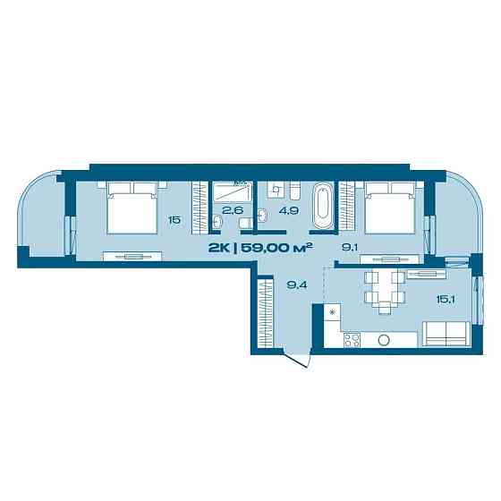 Продаж видової 2к квартири на Каскаді Ивано-Франковск