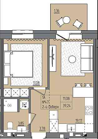 Продаж однокімнатної квартири від забудовника Ровно
