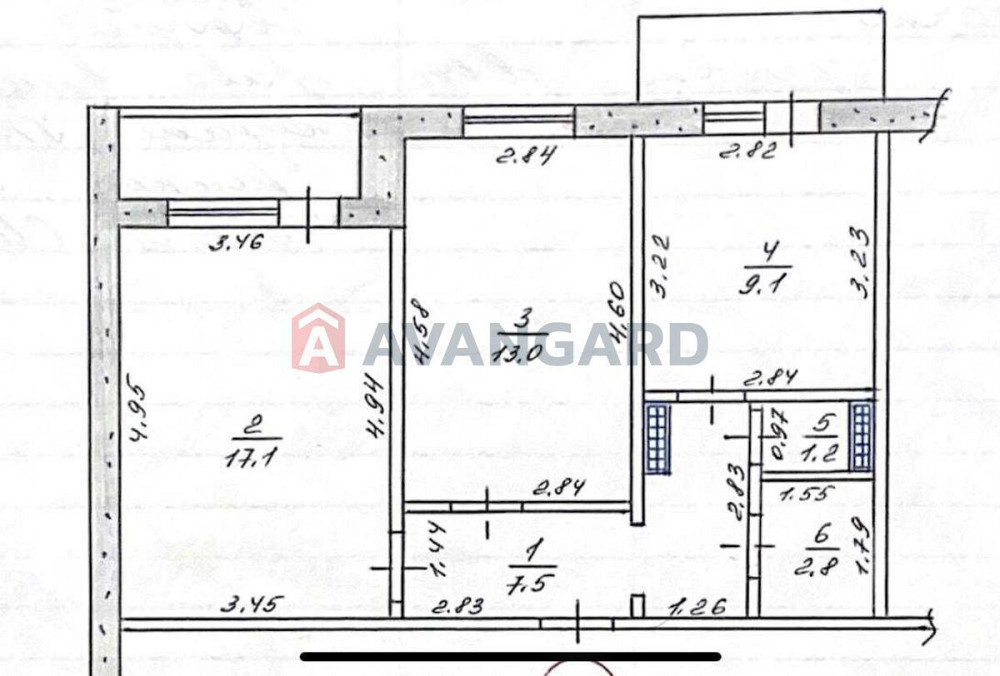Продается 2-х кімнатная квартира, розташована в Південному Запоріжжя - зображення 2