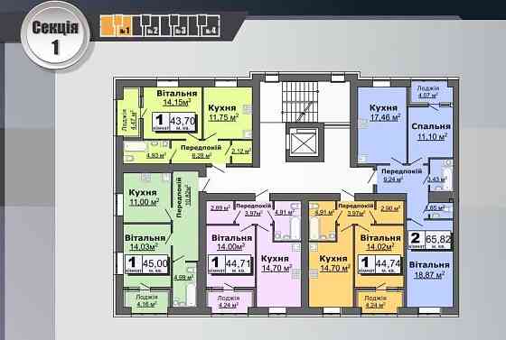 1кім квартира в новобудові від ЛСТМ Ковель