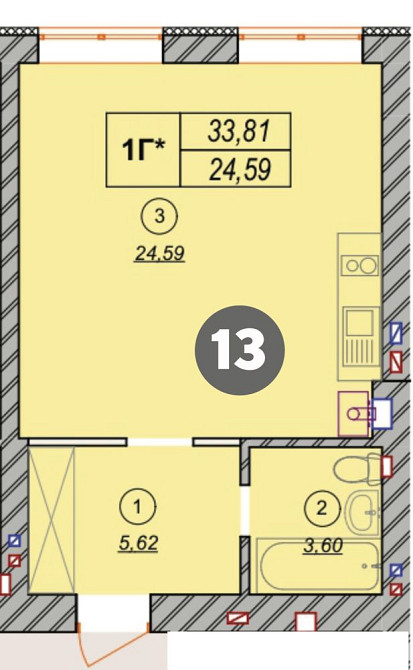 Найдешевша квартира в жк Молодість з виглядом на набережну, є ліфт Ирпень - изображение 7