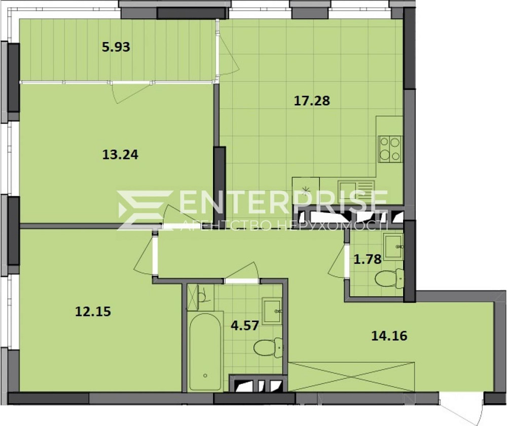 Продаж 2к квартира в  ЖК Діброва Парк вул. Некрасова, 6 Київ - зображення 4