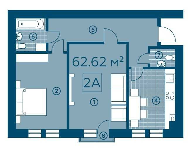 Без% Продається 2 кімнатна, Буча ЖК Київський, Амосова 4 Буча - зображення 3