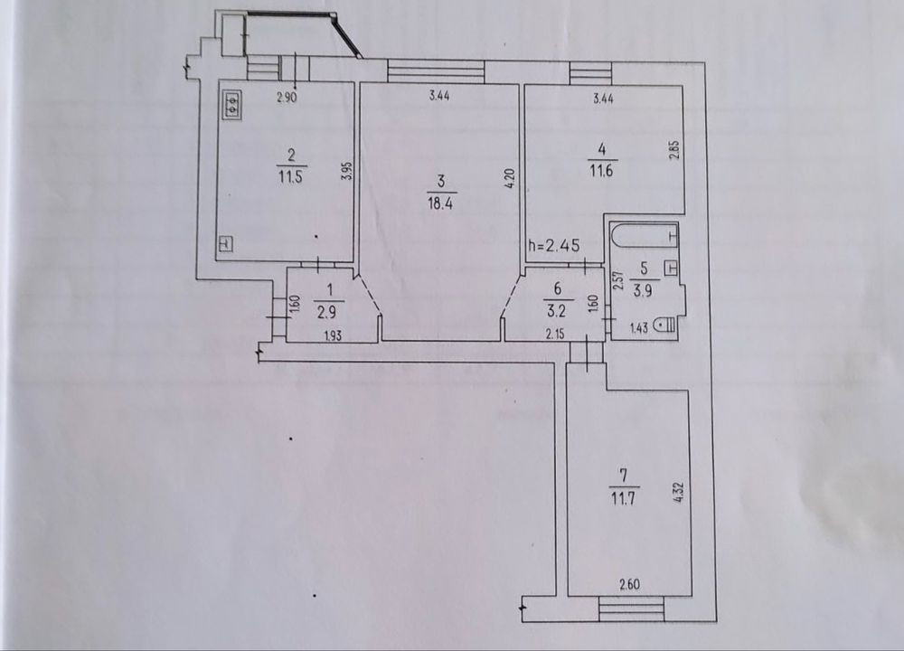 3-кімнатна квартира в центрі Канева,утеплена, готова до заселення! Канев - изображение 8