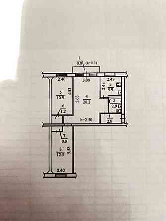 Продам 3 комн. квартиру пр. Богдана Хмельницкого / пр. Поля. Днепр