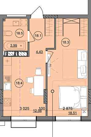 Продам 1-но комнатную квартиру на Сахарова.  3200у.е Первый взнос Одесса