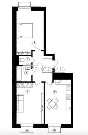 Продаж 2-кімнатної квартири без ремонту в ЖК One House, м. Вишневе Вишневое