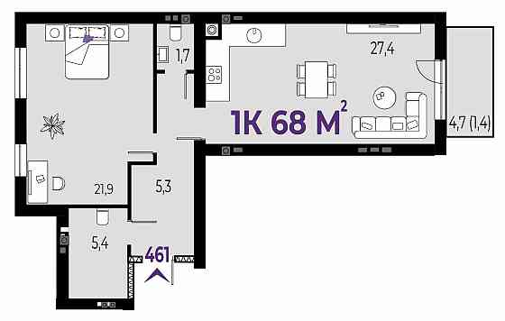 ГОТОВА квартира в малоповерховому ЖК р-н Позитрон Івано-Франківськ