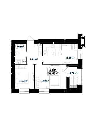 2-кім. квартира прямий відділ продажу ЖК GREEN PARK Ивано-Франковск