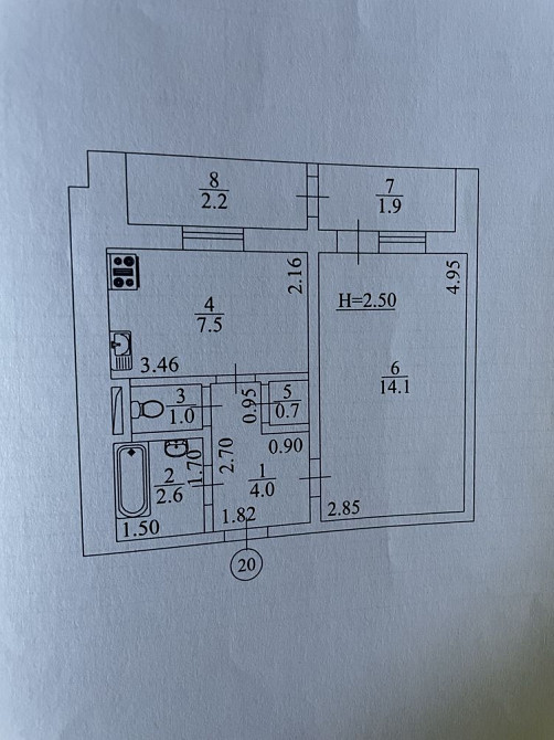 ТЕРМІНОВО! Під Ремонт. 1-кімнатна квартира, Музичі, 34 м² Музичи - изображение 2