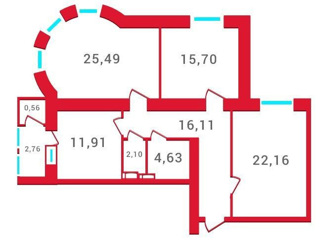 Трикімнатна квартира ЖК Новомостицький Київ - зображення 4