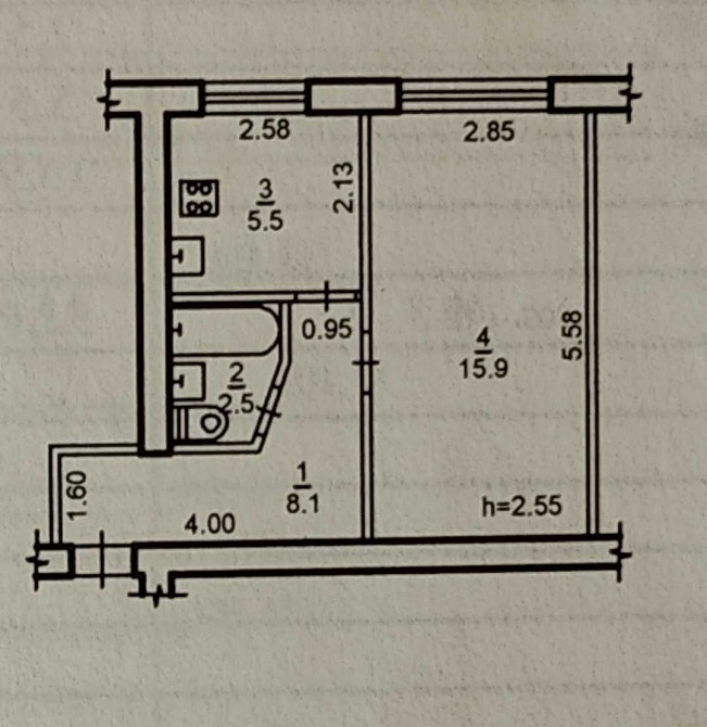 Продам гарну 1к.кв. р-н Калинової. Можна самим жити або здати в оренду Днепр - изображение 7