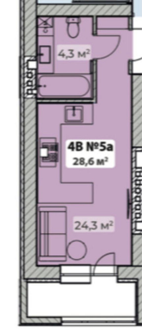 Однокімнатна квартира! Зданий будинок! Хороший район! Буча - зображення 2