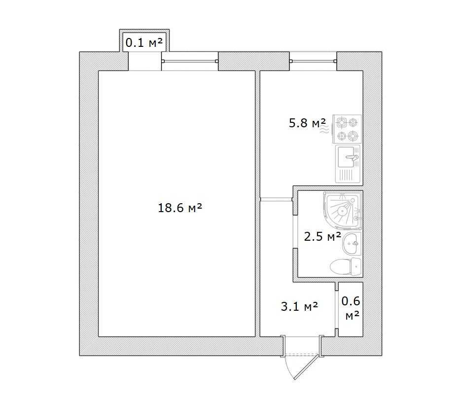 1 кім 30 м2 в житловому стані ЛІВИЙ БЕРЕГ (716808) Дніпро - зображення 8