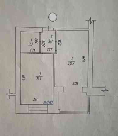 1 кім в НОВОБУДОВІ з АВТОНОМКОЮ район ПОЛЯ (КІРОВА) (716714) Днепр