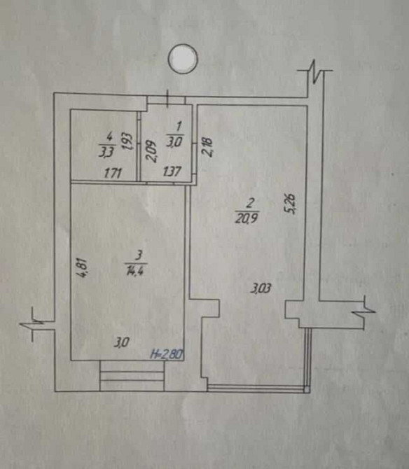 1 кім в НОВОБУДОВІ з АВТОНОМКОЮ район ПОЛЯ (КІРОВА) (716714) Днепр - изображение 6
