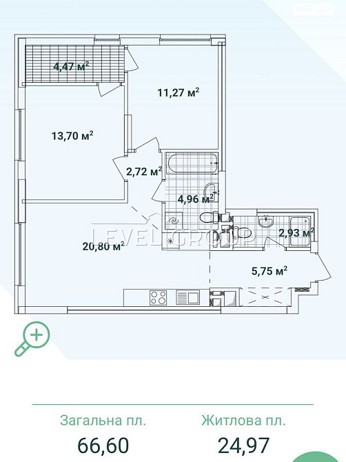 Продаж 2-кімнатної квартири ЖК Варшавський 3 Олеся Київ - зображення 2