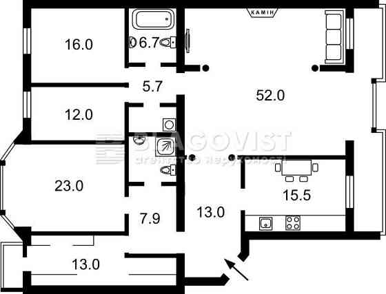 Оренда просторої 5-к квартири 162 м Класичний ремонт. Введенська Подол Киев