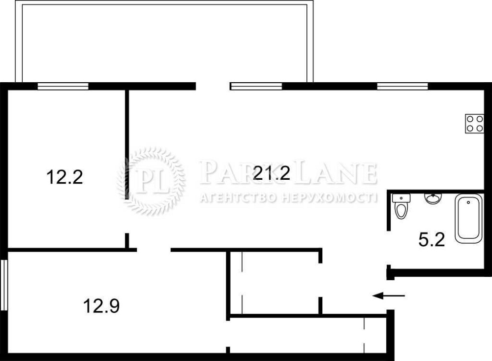 Історичний центр ТЕРМІНОВО Богдана Хмельницького - 2к з новим ремонтом Київ - зображення 4