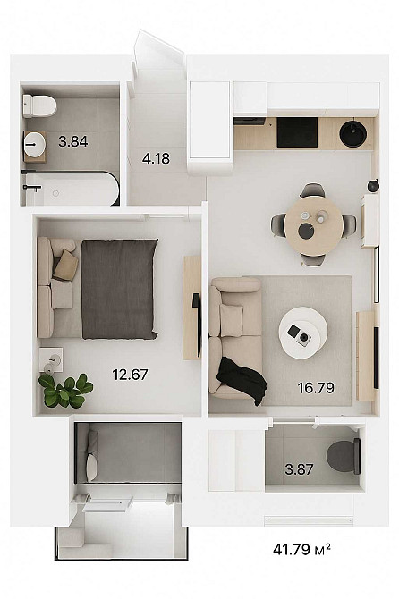 1-кімнатна в ЖК “Молодість Лайф“ | Розстрочка до 24 міс! |ПВ від 30% Ирпень - изображение 1