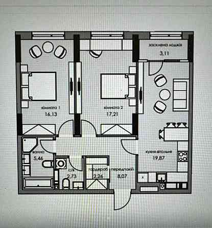ЖК "Новий Автограф" Продаж 2к квартири 75.84 кв. м, Киев