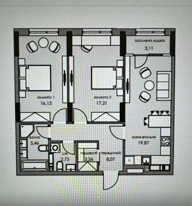 ЖК "Новий Автограф" Продаж 2к квартири 75.84 кв. м, Киев - изображение 2
