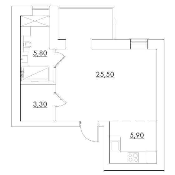 Студія 40 м2 з великою лоджією з панорамою, будинок 2024р Desna Park Зазимье