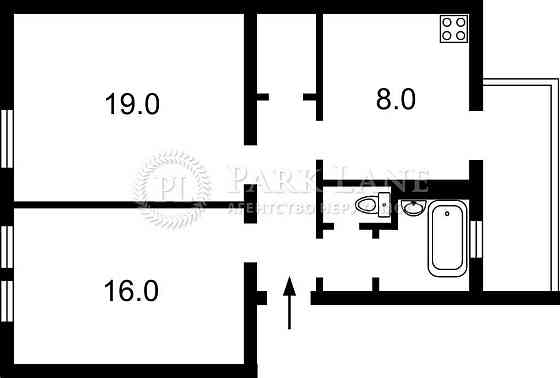 2к. квартира в центрі Києва, Винниченка В. (Коцюбинського Ю.) 20 Киев