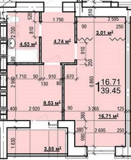 ЛУЧШЕЕ ПРЕДЛОЖЕНИЕ 1-комн кв 39,5м2 в Новострое ЖК МИРА 3 MV Харьков - изображение 1