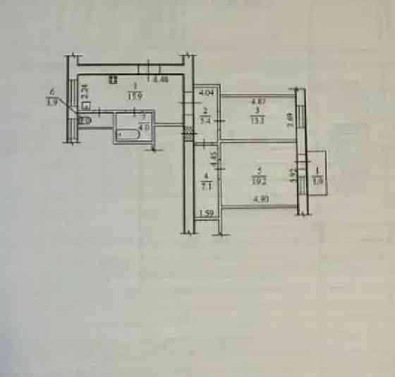 2 кім 68 м2 з АВТОНОМКОЮ в ЦЕНТРІ (716555) Днепр