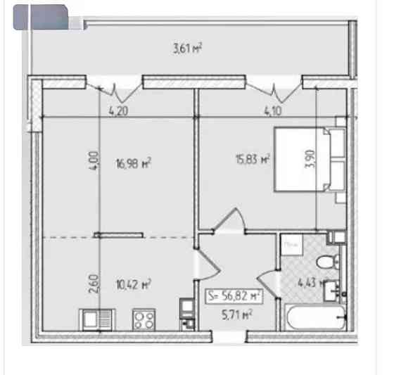 Продаж однокімнатної. Ужгород