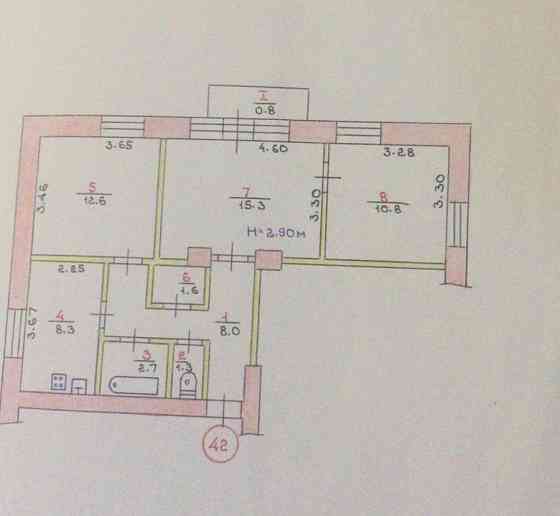 3кім. СТАЛІНКА на зупинці СТАВКИ. Можна заселятись. ЄВІДНОВЛЕННЯ можна Кривой Рог