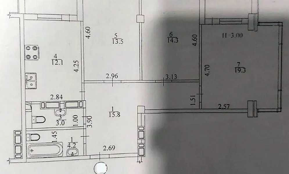 ‼️ Видовая 3-к квартира 89 м² в ЖК «Оптима» 89м2 Бот Сад (18278)‼️ Харьков - изображение 7
