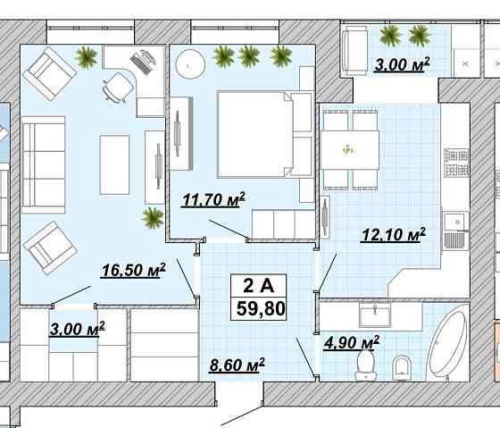 2-кімнатна квартира з ремонтом в новобудові! ЖК Княгинин Івано-Франківськ