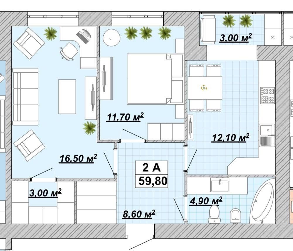 2-кімнатна квартира з ремонтом в новобудові! ЖК Княгинин Ивано-Франковск - изображение 6
