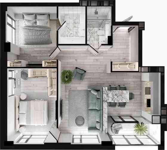 Світла 3-к квартира в ЖК Женева Днепр