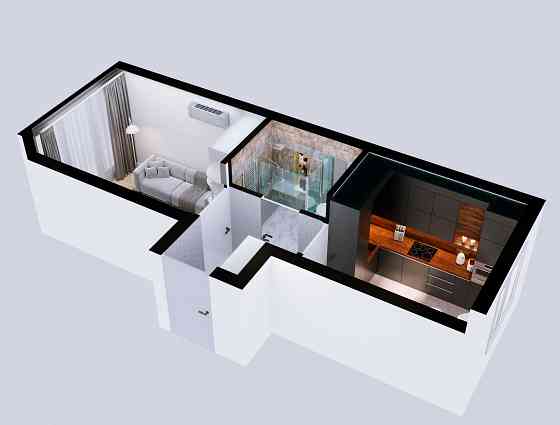 Купити Однокімнатну Квартиру 23.27 кв.м. | Новобудова | Без Комісії Софиевская Борщаговка