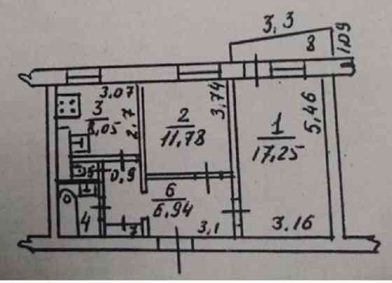 Двухкомнатная с ремонтом на Вильямса/Королёва. Одесса
