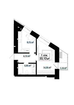 1-кімнатна квартира в ЖК GREEN PARK БК Ярковиця/BalKon group Івано-Франківськ