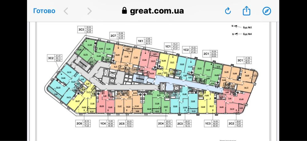 Продаж 2х кімнатної квартири в ЖК “Грейт”, вул. Причальна 14 (2С4) Київ - зображення 3