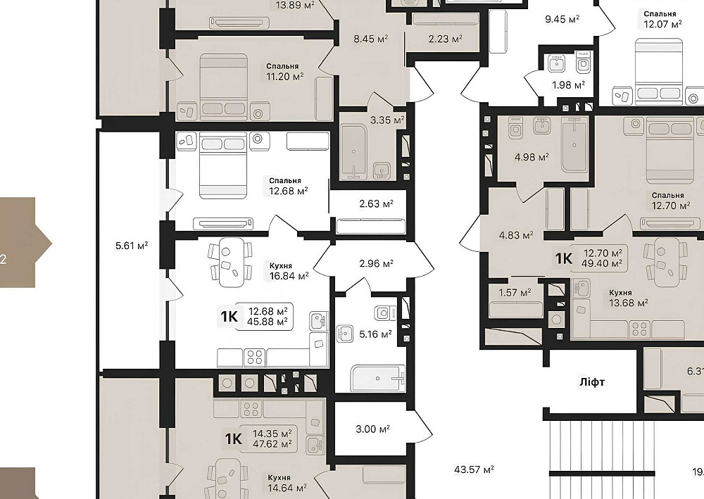 Продаж 1 кім квартири з терасою на озеро та ліс ЖК Auroom Lounge Львов - изображение 4