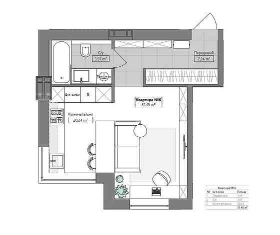 Квартира-студія, 1-й внесок від 20%, Петропавлівське, м Бориспільська Вишенки