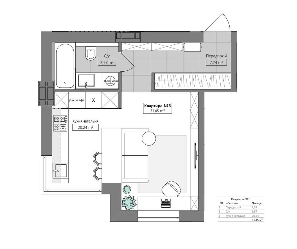 Квартира-студія, 1-й внесок від 20%, Петропавлівське, м Бориспільська Вишеньки - зображення 2