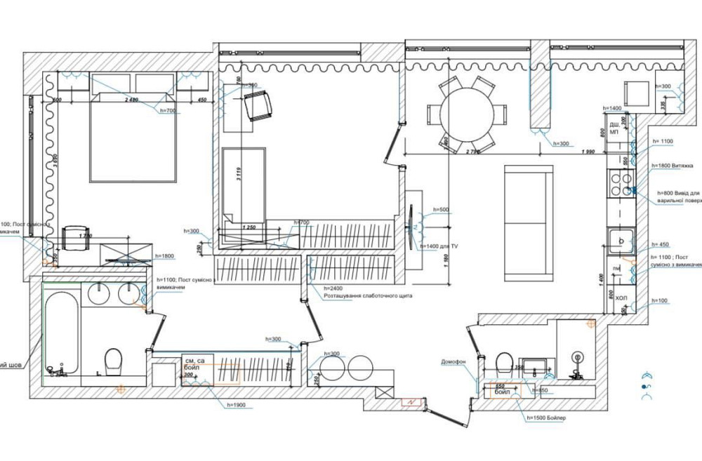 3к кв з ремонтом Hoffman House Дмитрівська Золотоустівська Хофман Хаус Київ - зображення 3