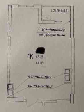 1 комнатна квартира в ЖК Эллада Одесса
