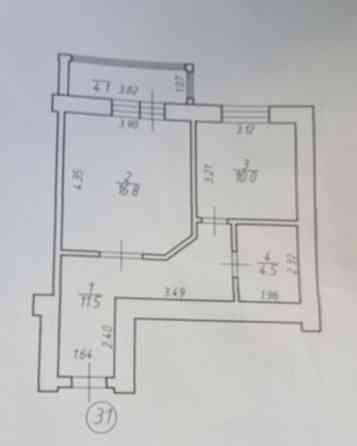 Продаж великої 1 кімн квартири, зданий будинок, вул.Хіміків, Пасічна Івано-Франківськ